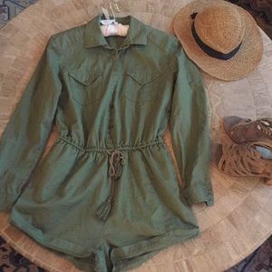 Long-sleeve romper. Great for cooler days!